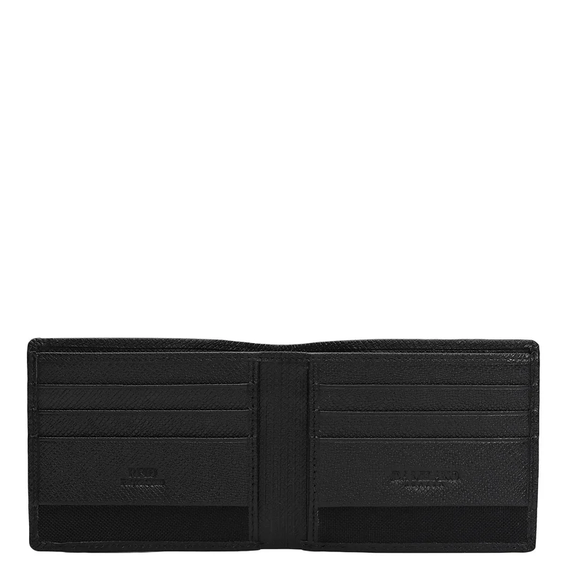 Da Milano Black Black Bifold Leather Mens Wallet for Men | Best Price UAE